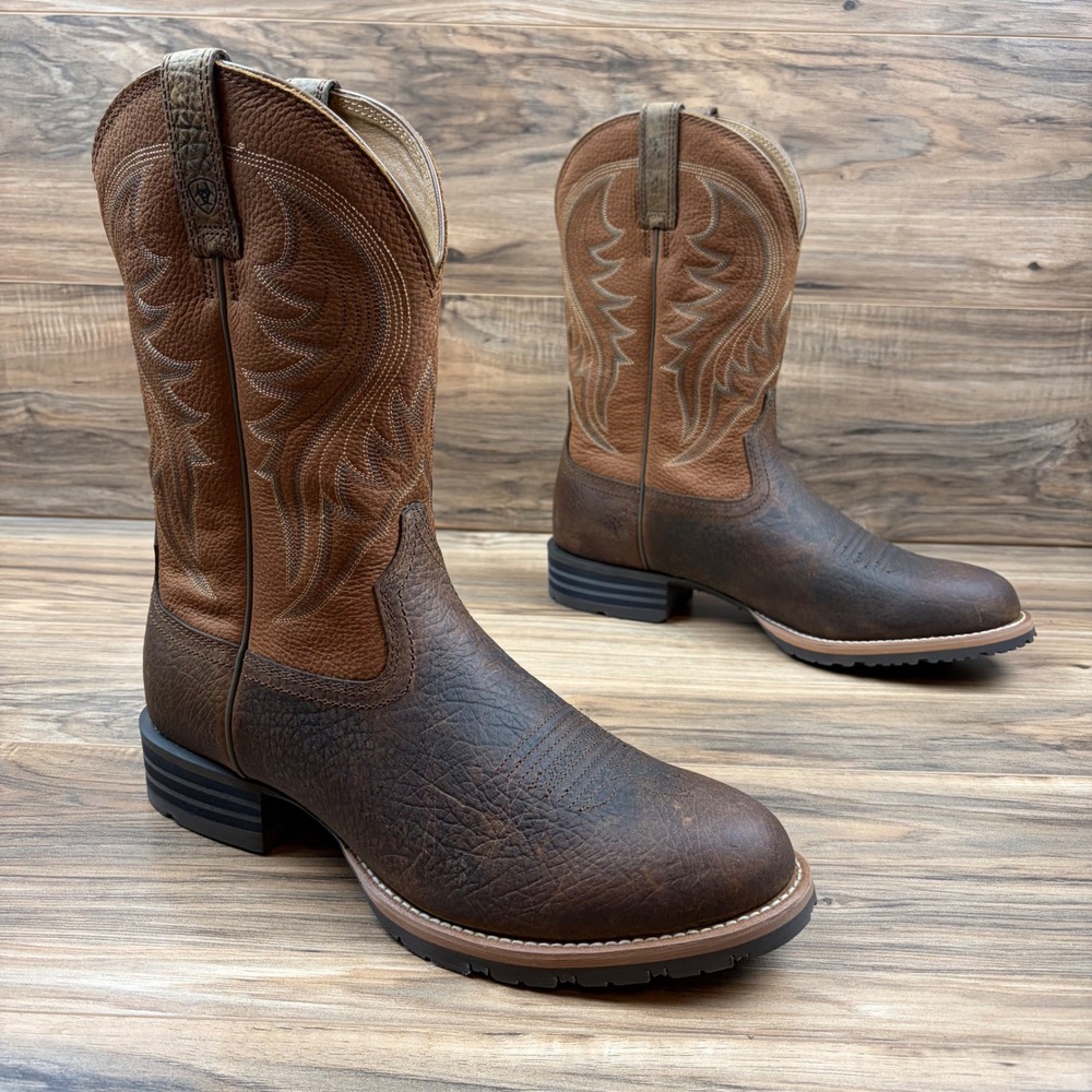 Ariat Hybrid Rancher Mens 11.5D Brown Round Toe 11" Western Work Boots 10011815
